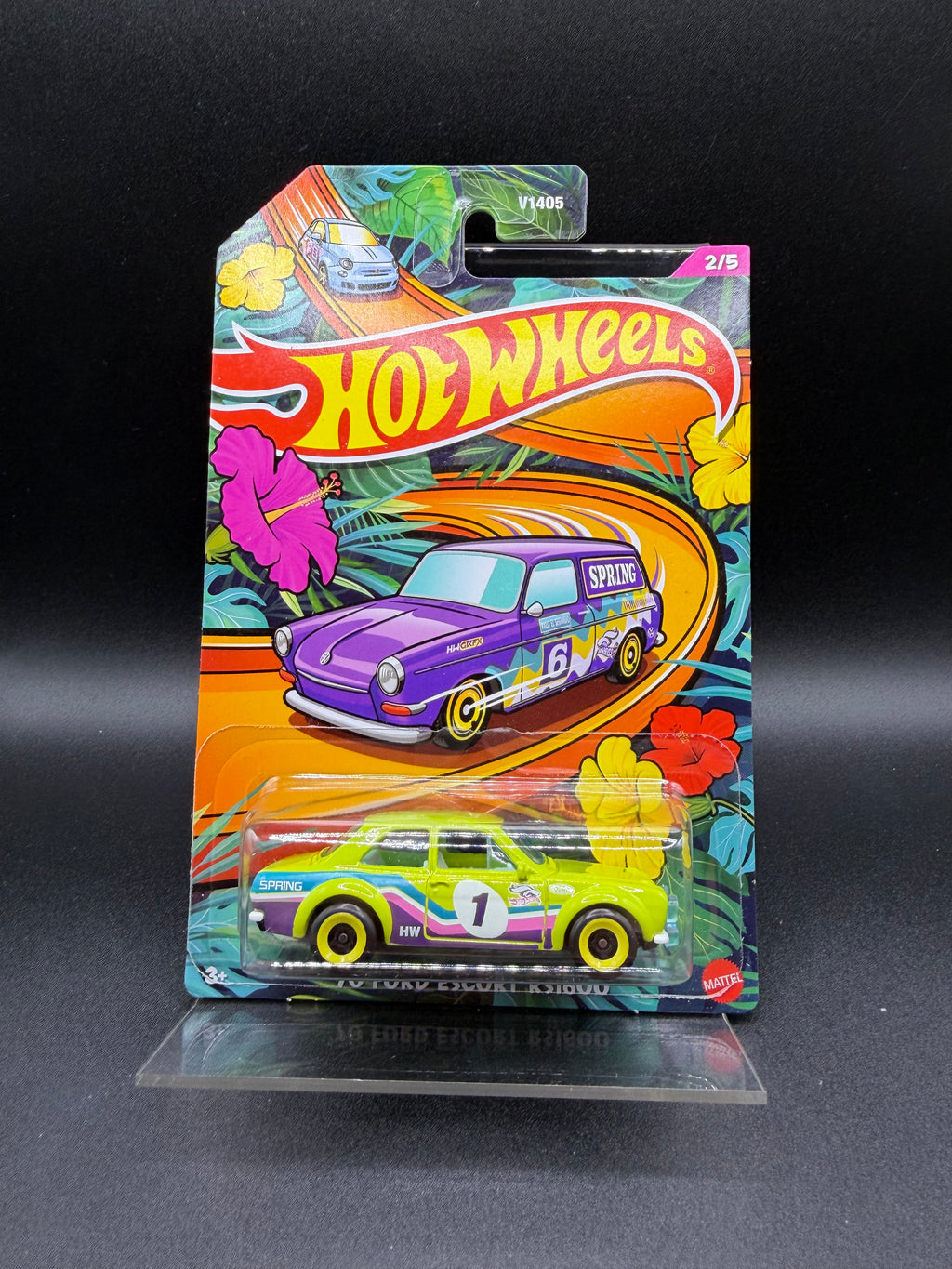 70 FORD ESCORT RS1600 HOT WHEELS IN PROTECTOR