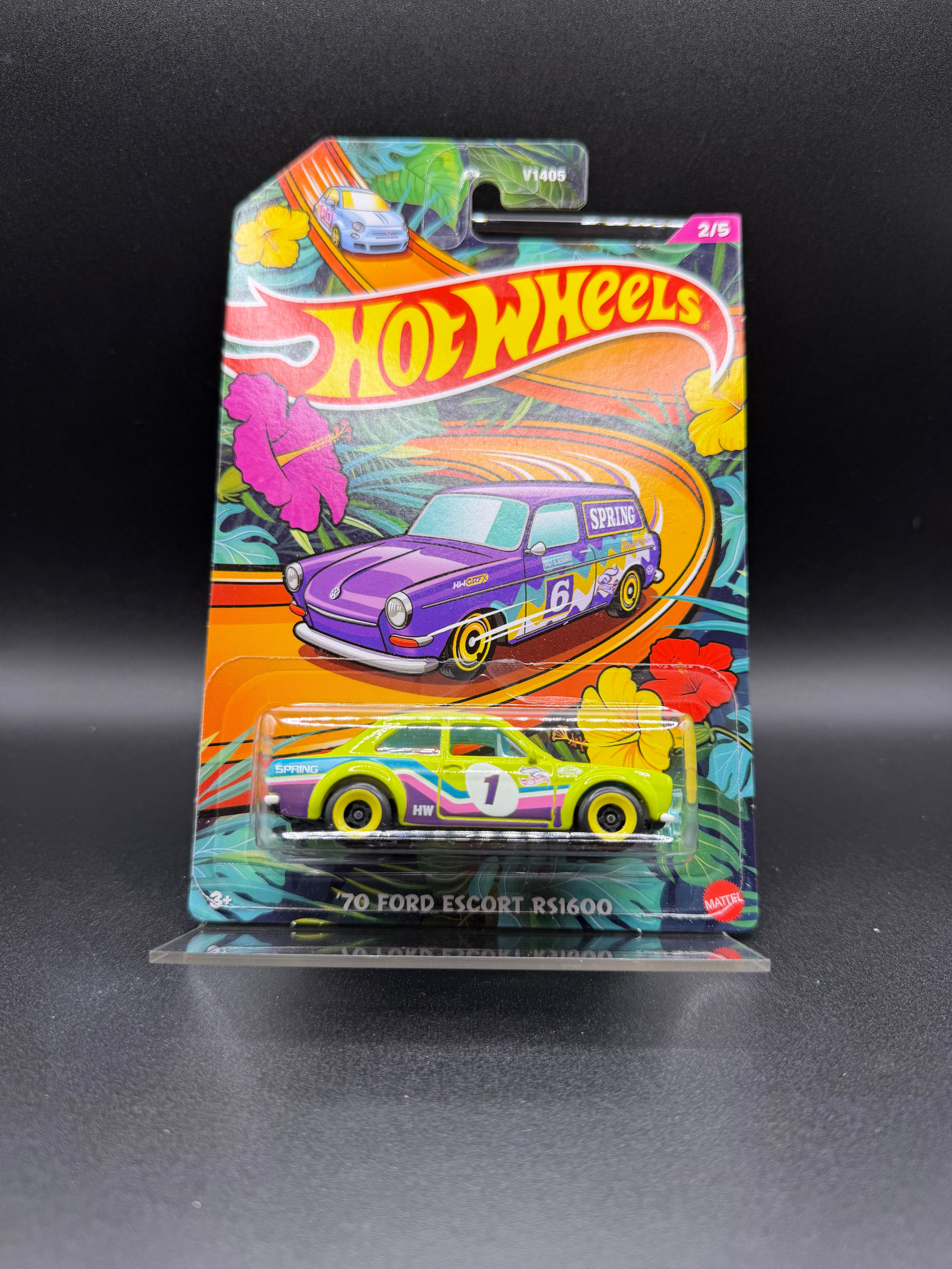 70 FORD ESCORT RS1600 HOT WHEELS IN PROTECTOR