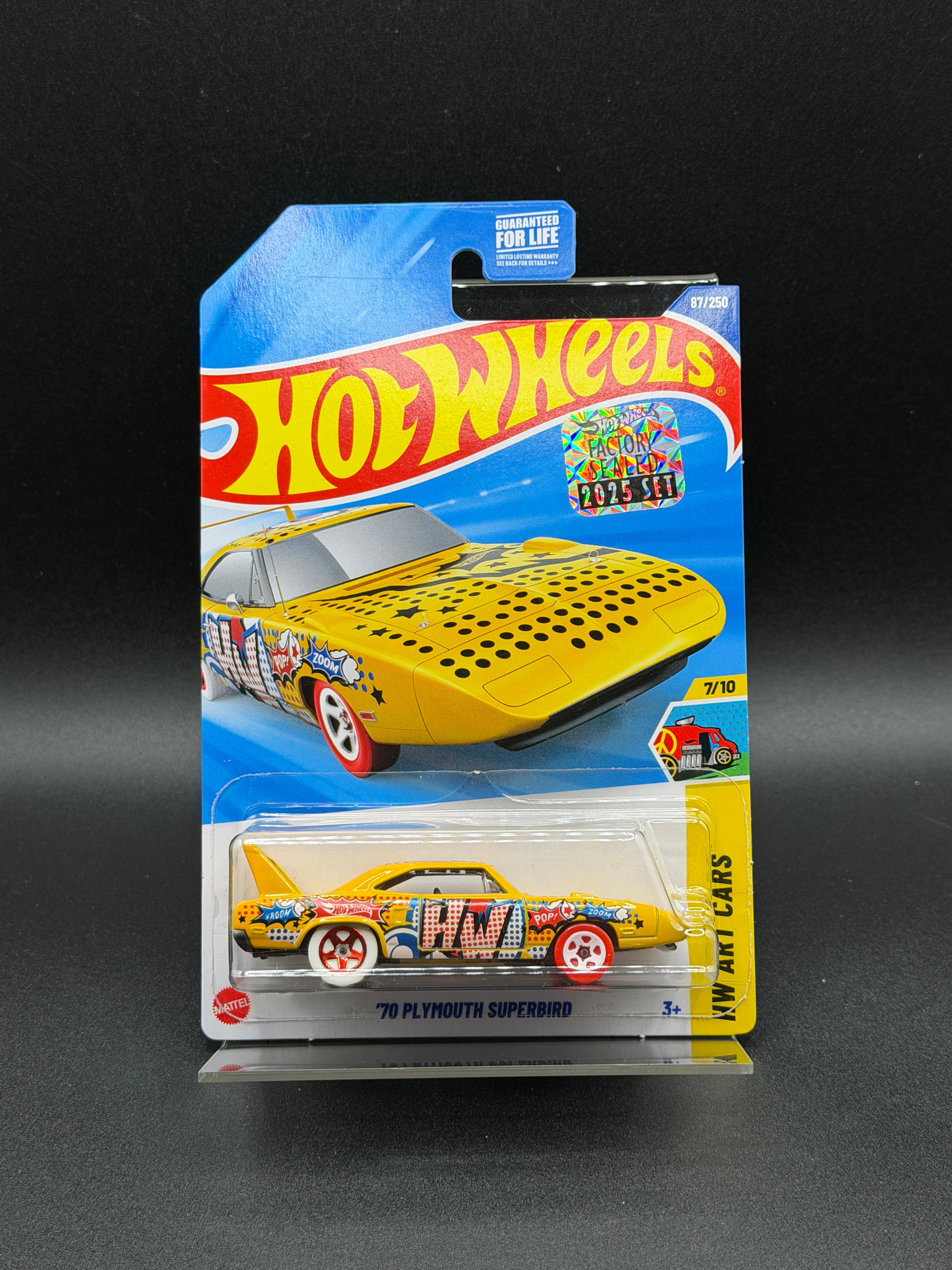 ‘70 PLYMOUTH SUPERBIRD FACTORY SEALED HOT WHEELS - HW ART CARS