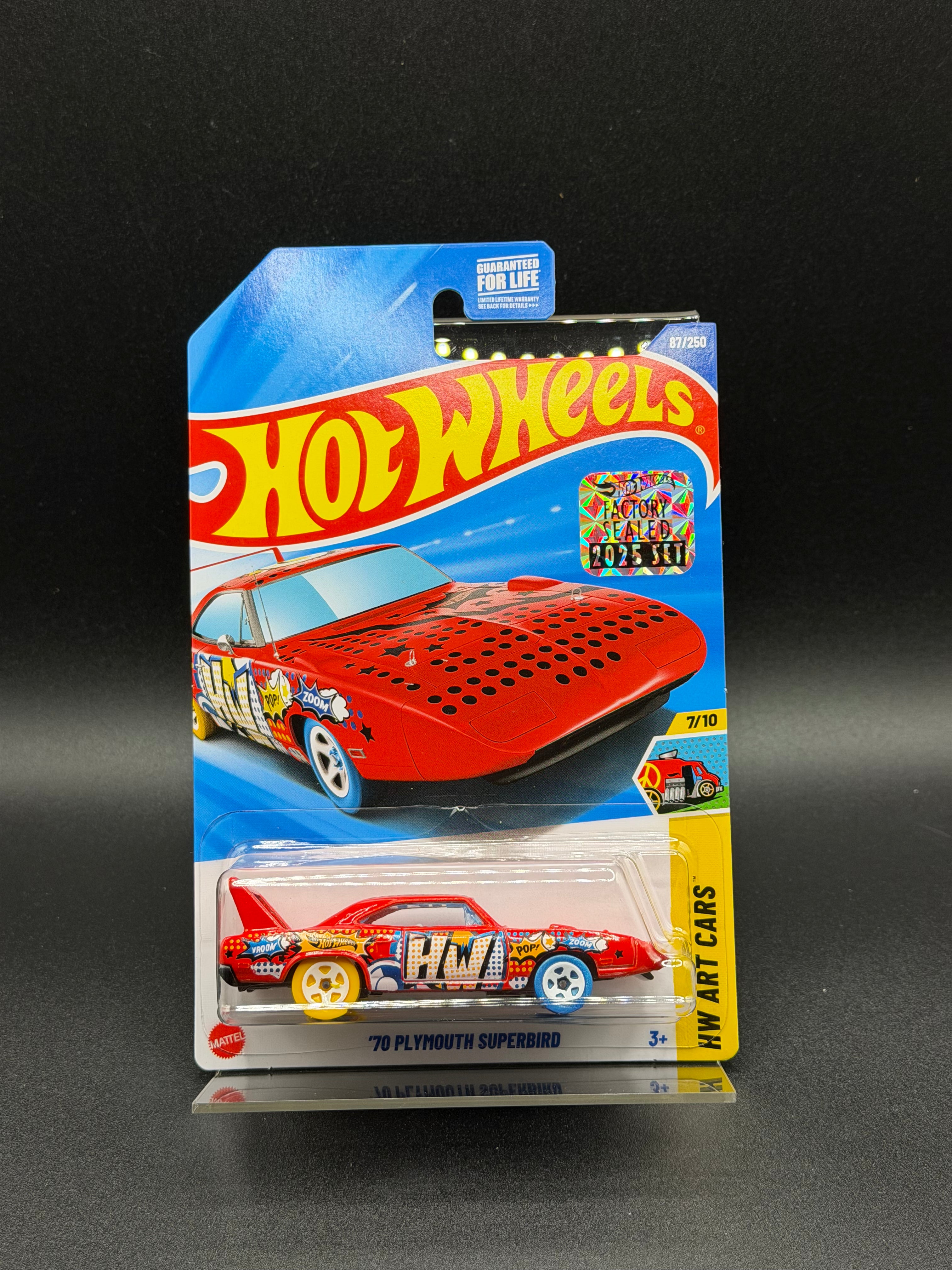 ‘70 PLYMOUTH SUPERBIRD FACTORY SEALED HOT WHEELS - HW ART CARS